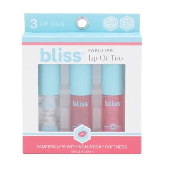 Bliss - Fabulips Hydrating Lip Oil Set of 3 - Picture 1 of 4